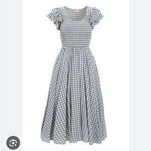 Ivy City Co Hattie Dress in Dusty Teal Size Small 🩵